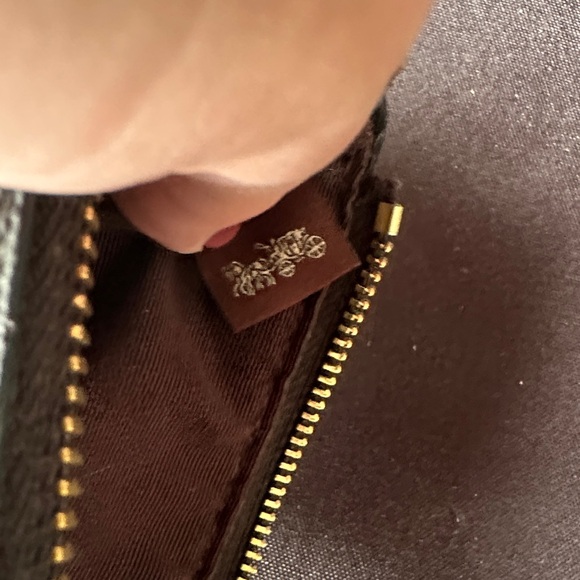 Coach Black Wristlet with Musical Penguins - Picture 2 of 4